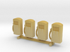 N Scale '60s Gas Pumps 4pc 3d printed 