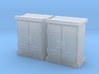 HO 2 Relay Cabinets Low 3d printed 