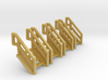 Z Scale Industrial Stairs 4 (4pc) 3d printed 