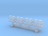 N Scale Double Mooring Bollard 4pc 3d printed 