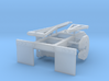 1/87th Tandem Axle Converter Dolly for trailers 3d printed 