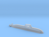 Type 212 submarine, 1/1800 3d printed 