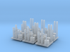 Oil Refinery (x6) 3d printed 
