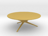 Mid-Century Modern Round Coffee Table 1:24 3d printed 