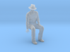 SE Fred sitting on bench with hat 3d printed 