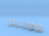 Platonic Solids (set of 5) 3d printed 