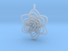 Heart Petals 6 Points Spiral - 5cm - wLoopet 3d printed 
