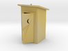 HO-Scale Slant Roof Outhouse 3d printed 