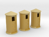 N-Scale SP Concrete Phone Booth 3-Pack 3d printed 