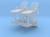 Deck Chair (x4) 1/72 3d printed 