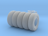 1-18 Chevy LRDG Tire And Rims For FUD 3d printed 