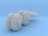 1-72 8-25x20 Late Tire Snow Chain White Scout Car  3d printed 