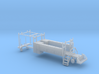MOW Rail Truck 2 Door Cab Tool Bed 1-87 HO Scale 3d printed 