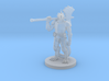 Silver Dragonborn War Cleric with Maul Axe Combo 3d printed 