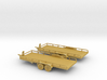 HO Scale Flatbed Trailers X2 1/87 3d printed 