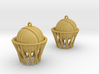 Basket earrings 3d printed 