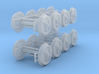 HO wheelsets HO scale 33 and 36 inch diameter 3d printed 