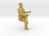 S Scale bald sitting man 2 3d printed 