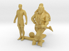 HO Scale Soccer and Baseball Players 3d printed 