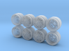 Turbinata 9-0 Hot Wheels Truck Rims 3d printed 