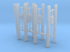 1:350 Scale Nimitz Class Elevator Guides (4 Pairs) 3d printed 