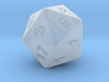 20 sided dice (d20) 30mm dice 3d printed 