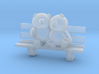Bears on bench 3d printed 