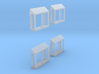 All-Weather Window for O Scale Diesels (4 pack) 3d printed 