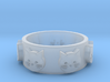 Ring of Seven Cats Ring Size 7.5 3d printed 