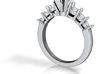 CCW33  7 Stone Diamond Ring 3d printed 