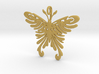 Pendant Tribal Pattern Butterfly 3d printed 