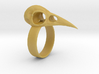 Realistic Raven Skull Ring - Size 9 3d printed 