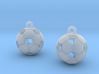Soccer Balls Earrings 3d printed 