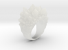 Double Crystal Ring Size 8 3d printed 