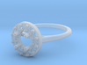 AB050 Halo Ring 3d printed 