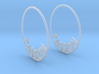 Custom Hoop Earrings - Passion 40mm 3d printed 