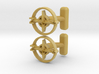Compass Cufflinks, Part of the NEW Nautical Collec 3d printed 