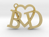 B love D (Key chain - Pendant) 3d printed 