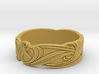 Art Nouveau Ribbons Ring 3d printed 