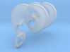 Quaver Note Heart Spiral Pendant 3d printed 