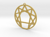 Enneagram Pendant Large (2 inches) 3d printed 