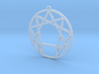 Enneagram Pendant Large (2 inches) 3d printed 