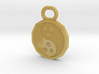Dudeist Pendant (Heads on Both Sides) 3d printed 