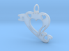 I Heart (Love)You Pendant 3d printed 