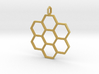 Honeycomb Pendant 3d printed 