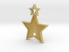 Star Pendant (Customizable) 3d printed 