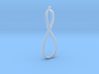 Long Figure Eight Earring or Pendant 3d printed 