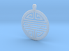 Shou Symbol Jewelry Pendant 3d printed 