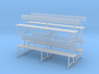 Wrought Iron station bench (O scale) 3d printed 