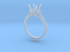 CC69- Engagement Ring Printed Wax Resin. 3d printed 